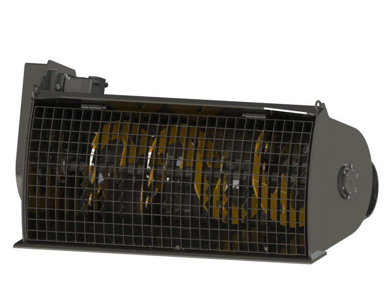 دلو خلط الخرسانة للحفارات الخلفية واللوادر المنزلقة